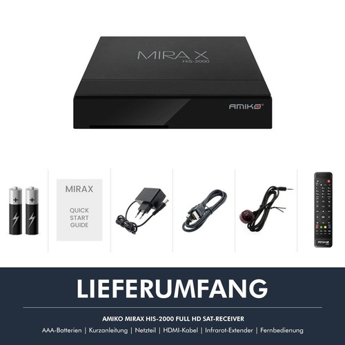 Amiko Mira X HiS-2000 Full HD Linux Dolby Digital LAN 1x DVB-S2X Sat-Receiver - Bild 7 von 7