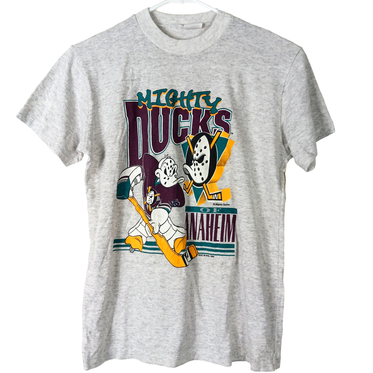 Vintage 1994 Anaheim Mighty Ducks Kids Boys T Shirt 90s Size