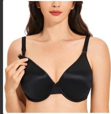 34B Gratlin Women's Underwire Nursing Bra Light Pad Breastfeeding Maternity Bra