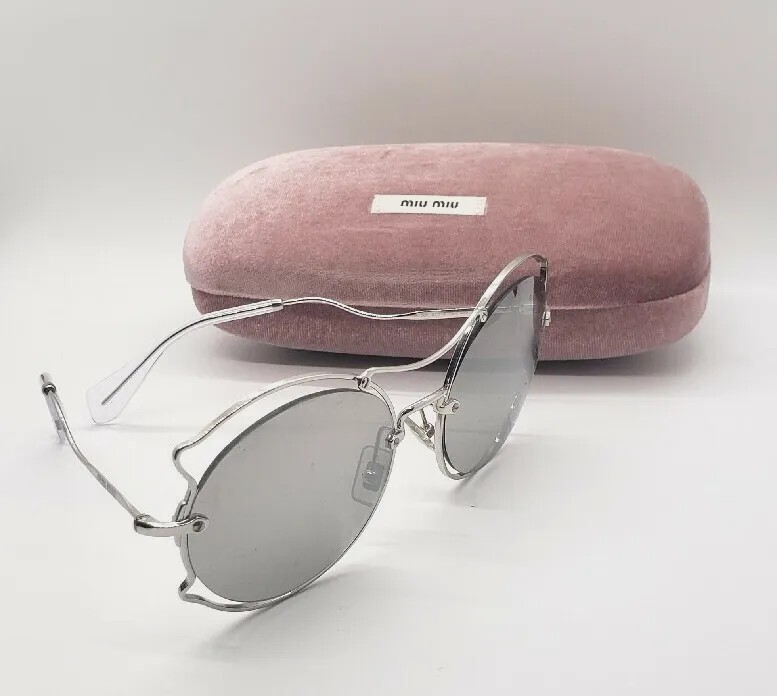 MIU MIU Sunglasses Metal Silver Mirror SMU 505. Authentic MIU MIU Sunglasses Metal Silver Mirror SMU 505. Authentic