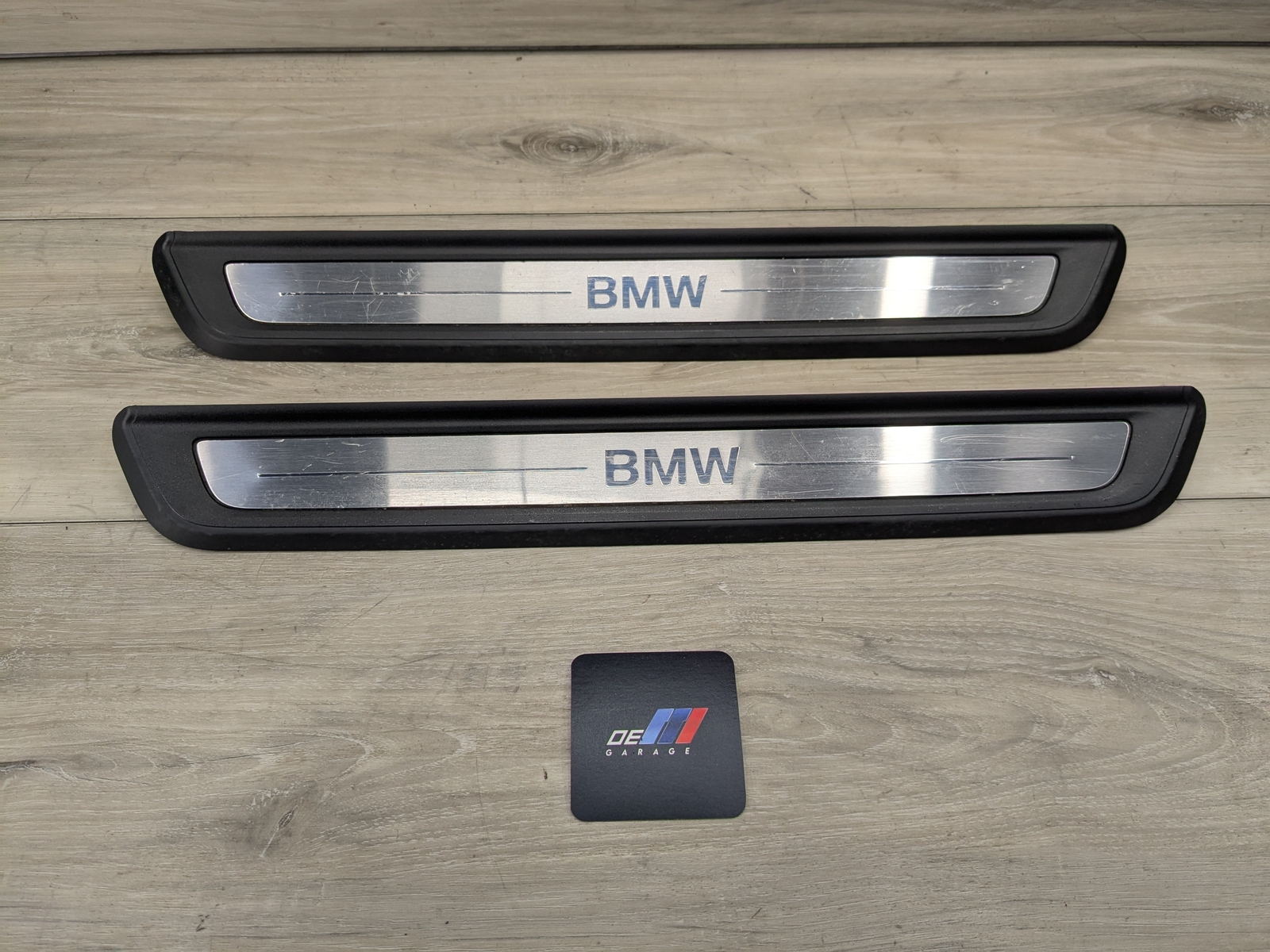 NOTE* 19-24 OEM BMW G20 330 Front Left Right Door Sills Cover Scuff Plates PAIR