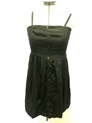 Kleid Vero Moda schwarz S verstellbare abnehmbare Spaghettiträger 36 34 XS ü086