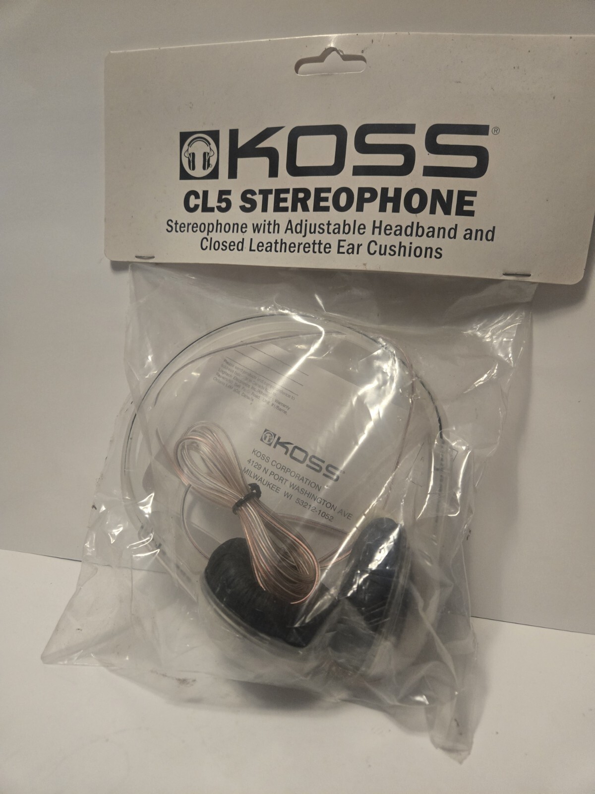 Koss Featherweight UR5 Headband Headphones Silver/Black eBay
