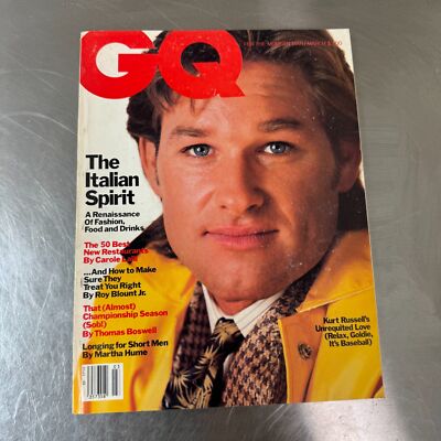GQ MAGAZINE Gentleman's Quarterly March 1985 - Kurt Russell