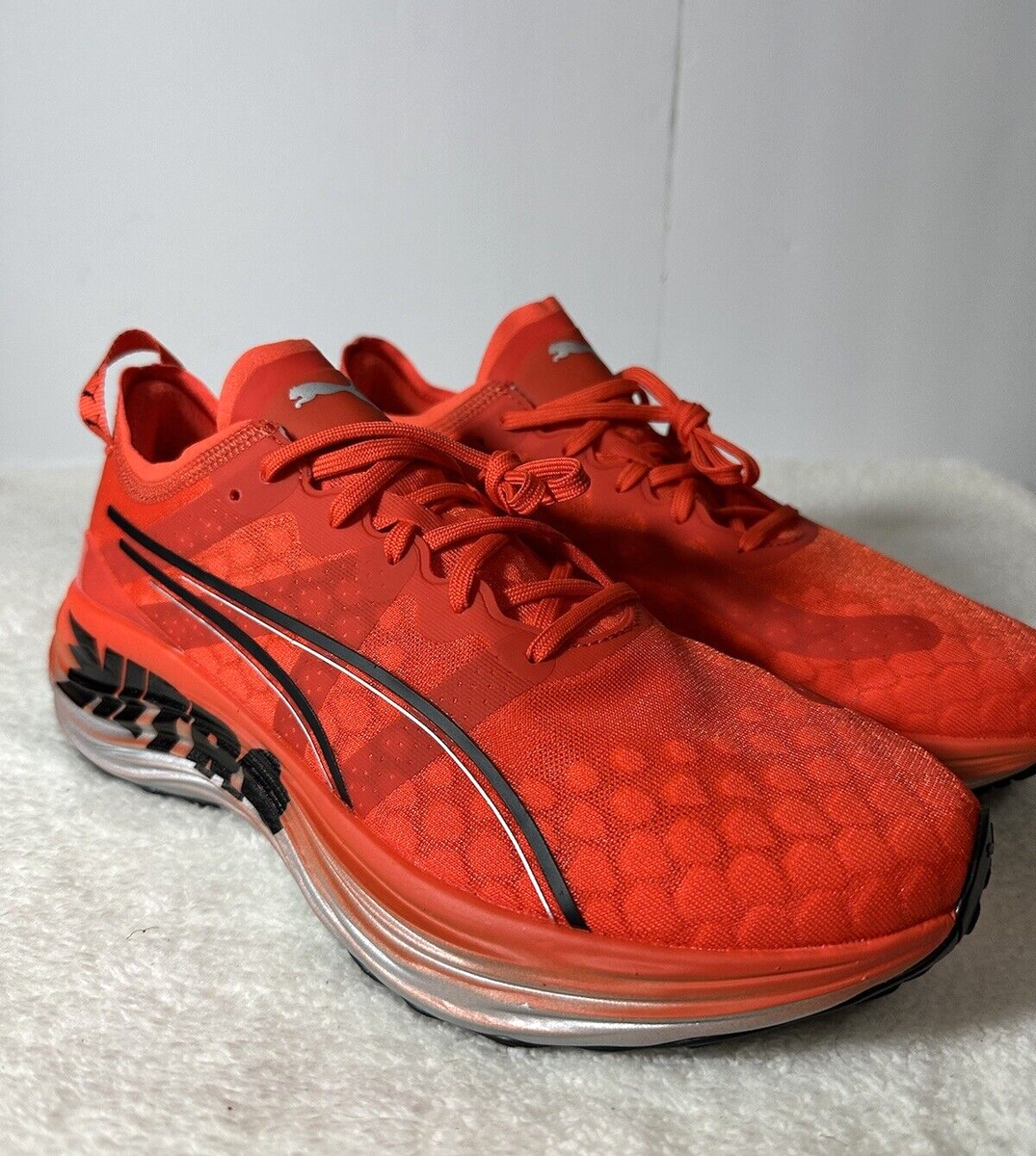 Puma Mens ForeverRun Nitro Running Shoes Size 11 Orange Red Shoes