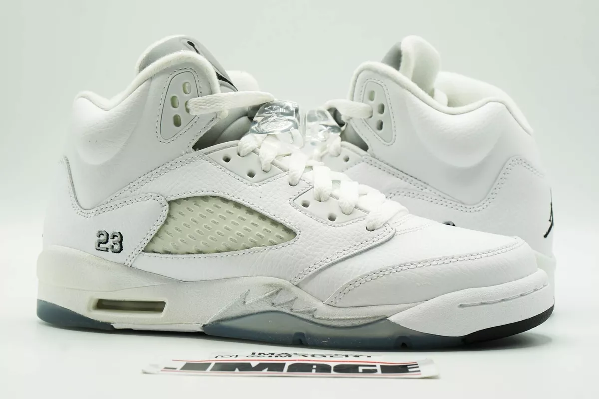 Jordan 5 Retro Metallic White (2015) (GS) Kids' - 440888-130 - US