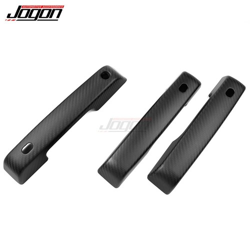 Matte Carbon Exterior Door Handle Trim For Ford Bronco 2021-2024 Raptor Two Door - Picture 12 of 13
