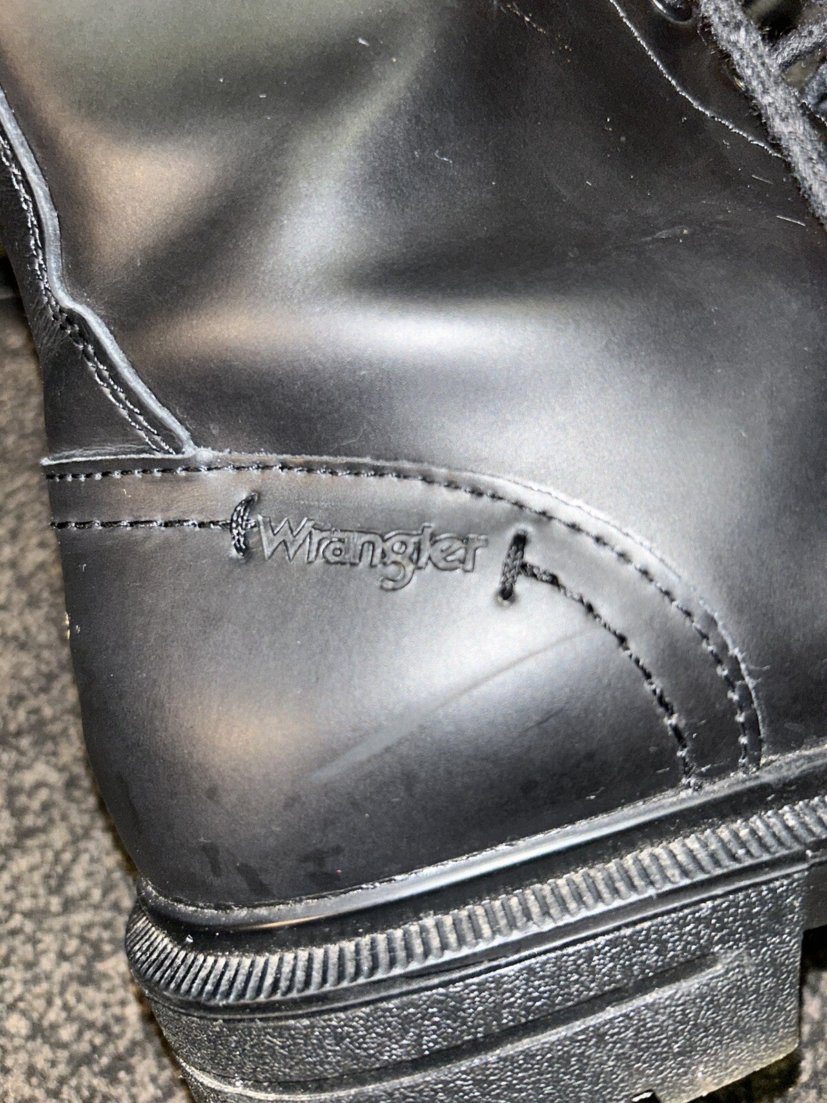 WRANGLER MENS BLACK BOOTS SIZE 8 eBay