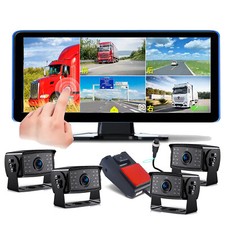 5Ch 10.36" IPS Monitor DVR 1080P RV Backup Camera For Truck Front Rear Side View