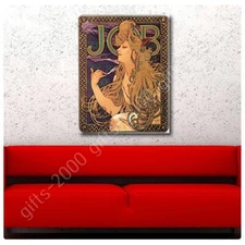 Job by Alphonse Mucha | Ready to Hang Canvas | Wall art paint oil painting HD