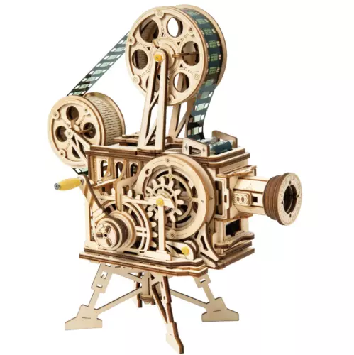 ROKR 3D-Holzpuzzle Vitascope – Mechanischer Filmprojektor Bausatz | Spielzeug