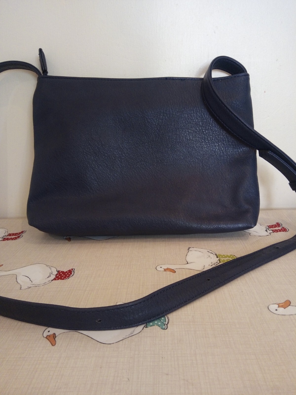 Marks and Spencers M&S Collection BLUE Navy GREY LADIES Shoulder Bag