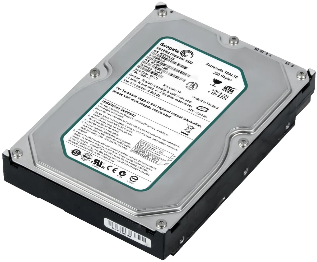PATA/IDE/EIDE 250GB Internal Hard Disk Drives for sale | eBay