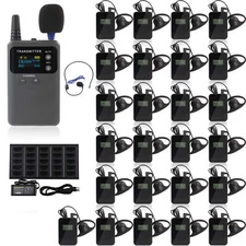 Wireless Audio Guide System 2.4G 999 Channels Type-C Port for Tourism Visit