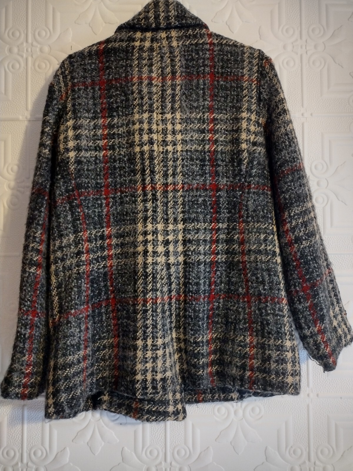 Robert Kitchen Canada Plaid Wool Blend Button-Up … - image 4