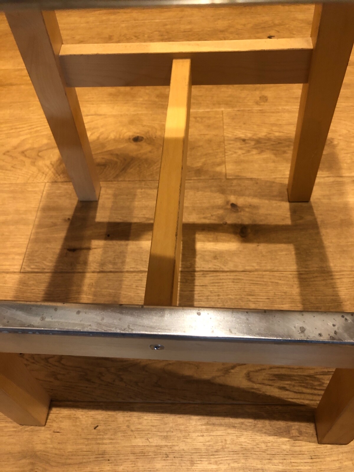 IKEA Nilsolle Bar Stools Birch Wood with Steel Footrests eBay