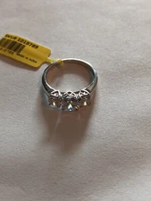 J Francis - Swarvoski Zirconia Ring size 7.5 in Sterling Silver