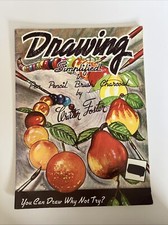 Vintage Drawing Simplified in Pen Pencil Brush Charcoal Walter Foster Art Book