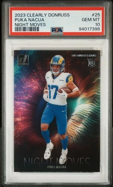 Puka Nacua Panini Clearly Donruss Night Moves #25 Base