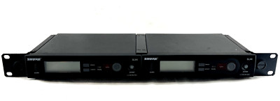 SHURE SLX4 1004050694-05 Black 19.5'' Sound Wireless Receiver Dual Rack System
