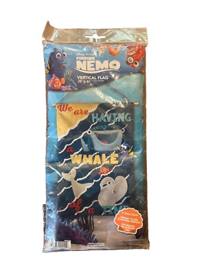 Finding Nemo Vertical Flag Brand New 28 in x 40 in We Are Having a Whale