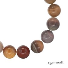 16 Botswana Agate Round Beads 12mm 7.7" 54104