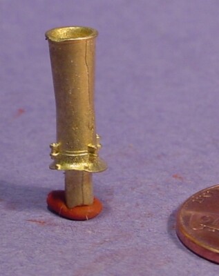 HO/HOn3 BRASS STACK FOR D&RGW C-16 STEAM LOCOMOTIVE WISEMAN BACK SHOP HBS058