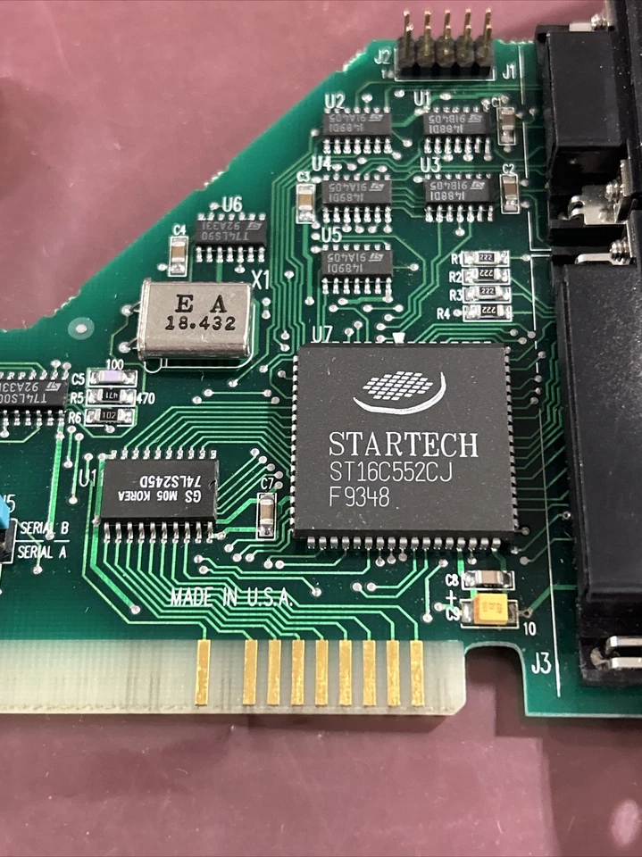 StarTech ST16C552CJ 8-Bit ISA Serial/Parallel Expansion Card - 4196 *NEW* - Image 2 of 4