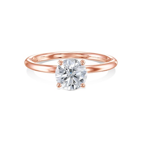 Diamond Ring VVS2 D 1 Ct Lab-created 14k White Gold IGI Certificate Sparkling - Picture 7 of 9