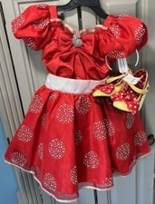 Disfraz y Zapatos Minnie Mouse Disney Edición Limitada 1 de 1500 Vestido Talla XS 4 Niña