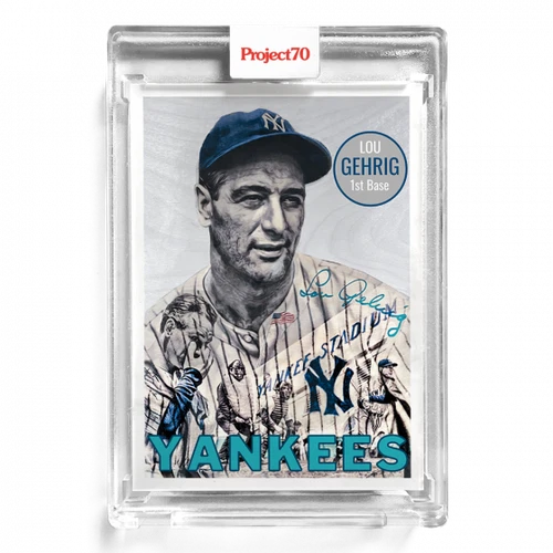 2021 TOPPS PROJECT 70 CARD # 70 LOU GEHRIG - BY LAUREN TAYLOR