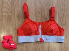SHEFIT 110002 High Impact Adjust Ultimate Sports Bra Red Front Zip - S