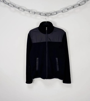 Prada Vintage Men s Red Tab Full Zip Fleece Jacket Nylon Inserts Outdoor M