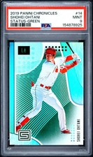 2019 PANINI CHRONICLES STATUS GREEN #14 SHOHEI OHTANI PSA 9