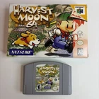 New ListingNice! Harvest Moon 64 (Nintendo 64) N64 In Box Authentic Tested