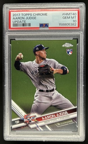 2017 Topps Chrome Update Aaron Judge Rookie RC #HMT40 Yankees PSA 10 GEM MINT