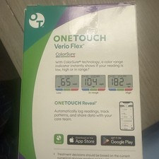 OneTouch Verio Flex Glucose Meter Kit with ColorSure Technology - Exp 2030