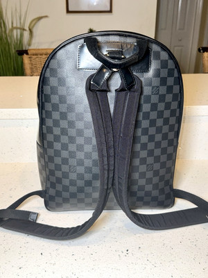 grey black louis vuitton checker backpack Damier Infini Leather Campus Estimated Retail Price Louis Vuitton Damier Graphite Discovery