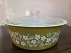 VTG Pyrex Big Bertha #664 Crazy Daisy 4Qt Casserole Spring Blossom -UNUSED