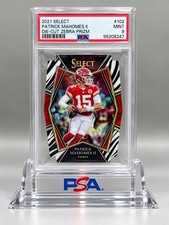 2021 Panini Select - Premier Level Patrick Mahomes Ii 102 Zebra Prizm Die-cut