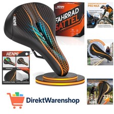 Fahrradsattel Herren Damen Weicher, Komfortabel Atmungsaktiv Stoßdämpfend Erg...