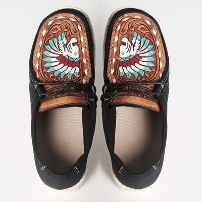 AD American Darling ADFT133BK1 Hand tooled carved genuine leather trim