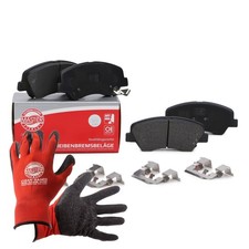 Bremsbeläge+Handschuhe vorne für HYUNDAI ACCENT IV / V, BAYON, i20; KIA RIO