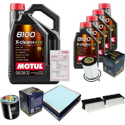 SCT Inspektionspaket 9L MOTUL 8100 X-CLEAN 0W-30 für Mercedes-Benz G-Klasse