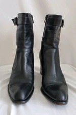 PRE-OWNED BALLY FIRESIDE LADIES BLACK LEATHER...
