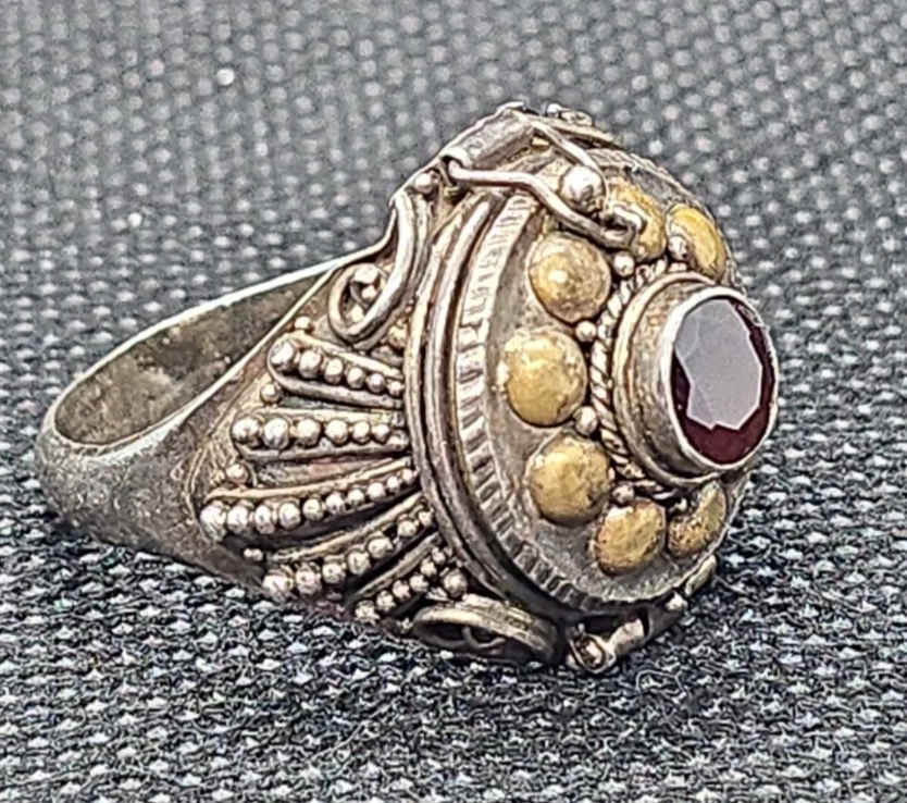 Vintage Poison Ring In Retro Fine Rings for sale - eBay