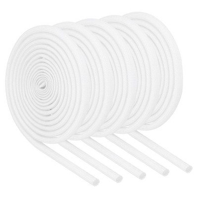 5Pcs Wire Insulation Braid  Fire Sleeve,3.28Ft-3mm ID White, High Temp Silicone