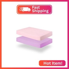 Biloban Pack and Play Sheets Fitted, 2 Pack Pack and Play Sheet Fits for Graco P