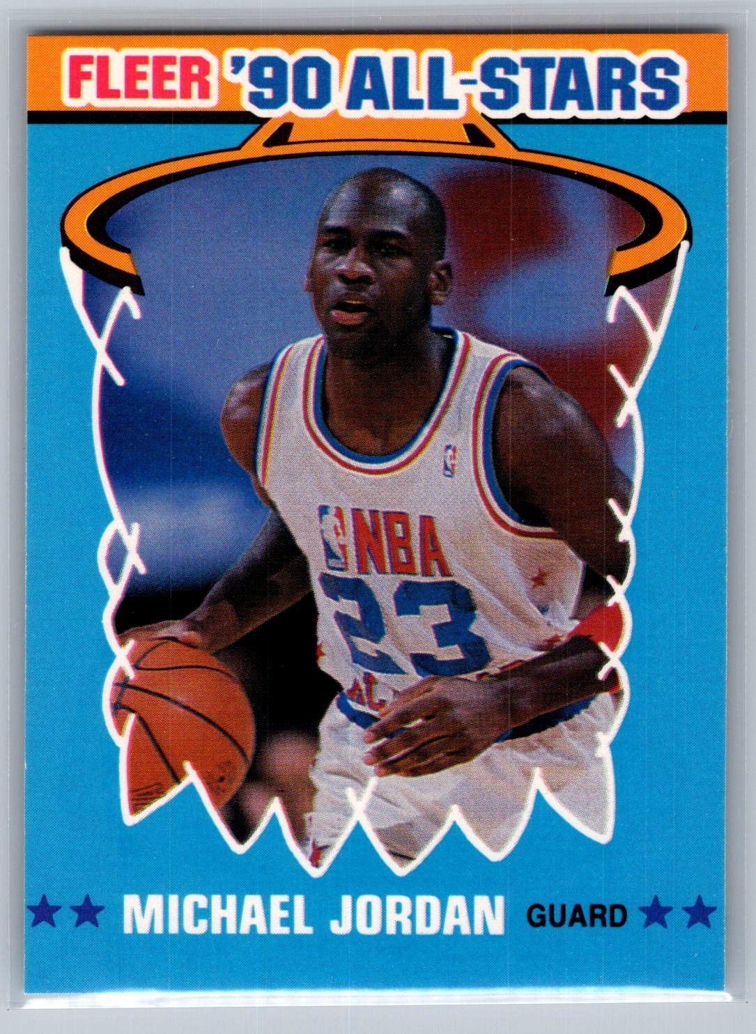 1990-91 Fleer - All-Stars Michael Jordan #5 - HOF NM *TEXCARDS*