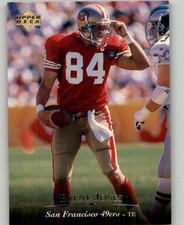 1995 Upper Deck Brent Jones #72 San Francisco 49ers
